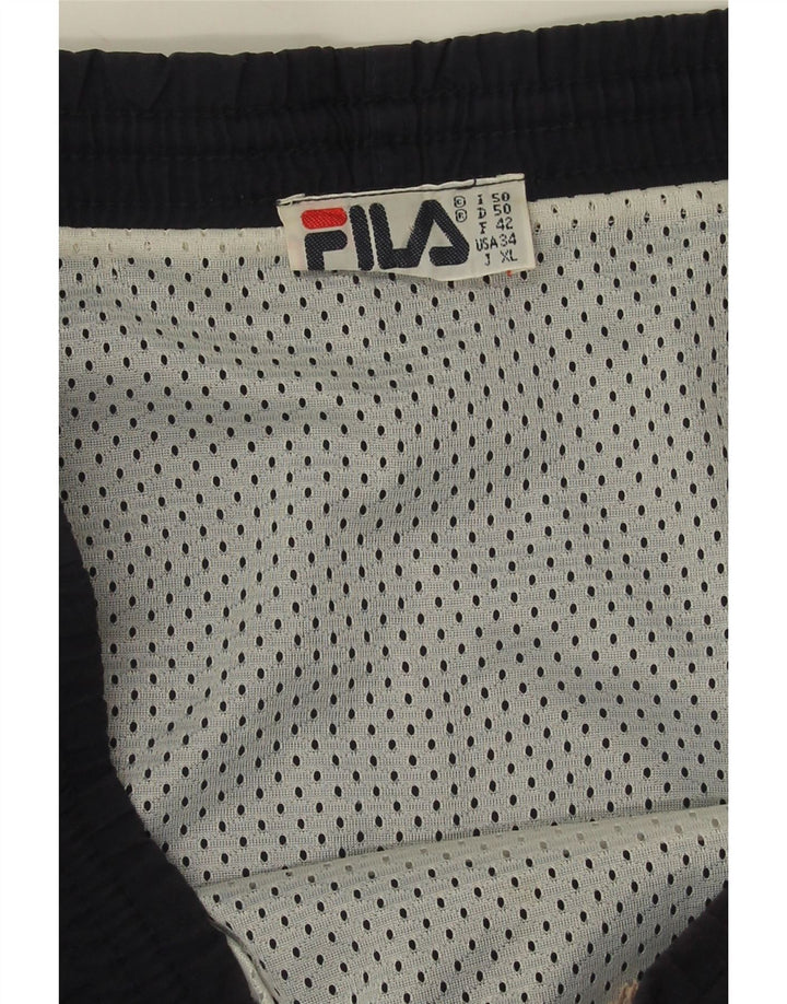 Pantaloncini da bagno da uomo Fila IT 50 Medium Blu Navy Colourblock