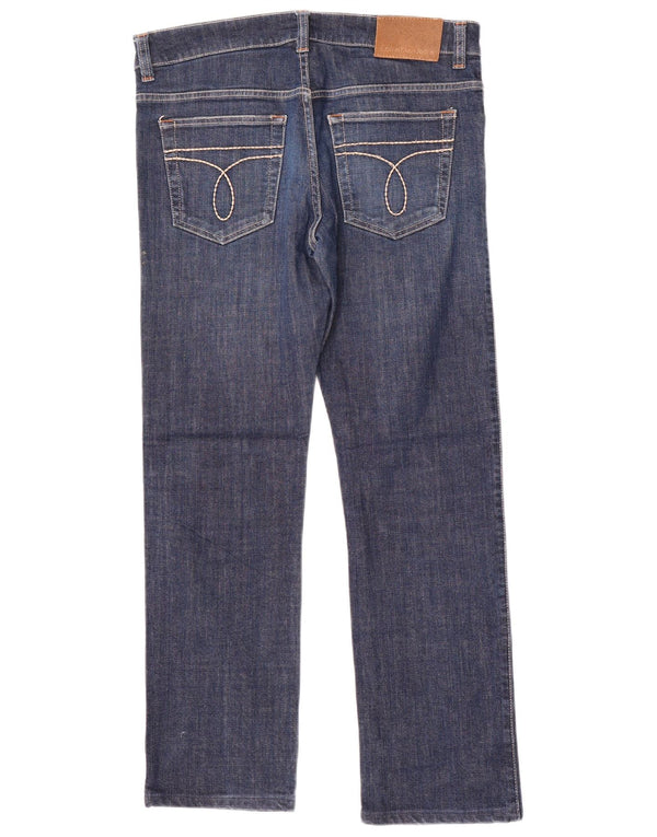 Jeans dritti da uomo Calvin Klein W34 L30 Blu