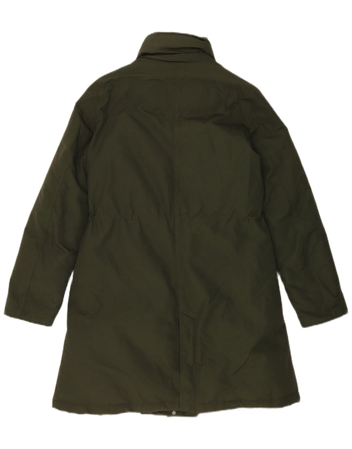Giacca imbottita oversize da donna Woolrich UK 10 piccola in cotone kaki