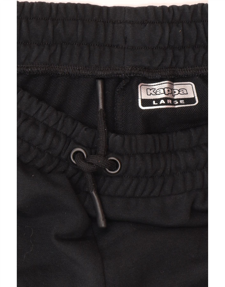 Pantaloni da tuta da uomo Kappa Joggers Large in cotone nero
