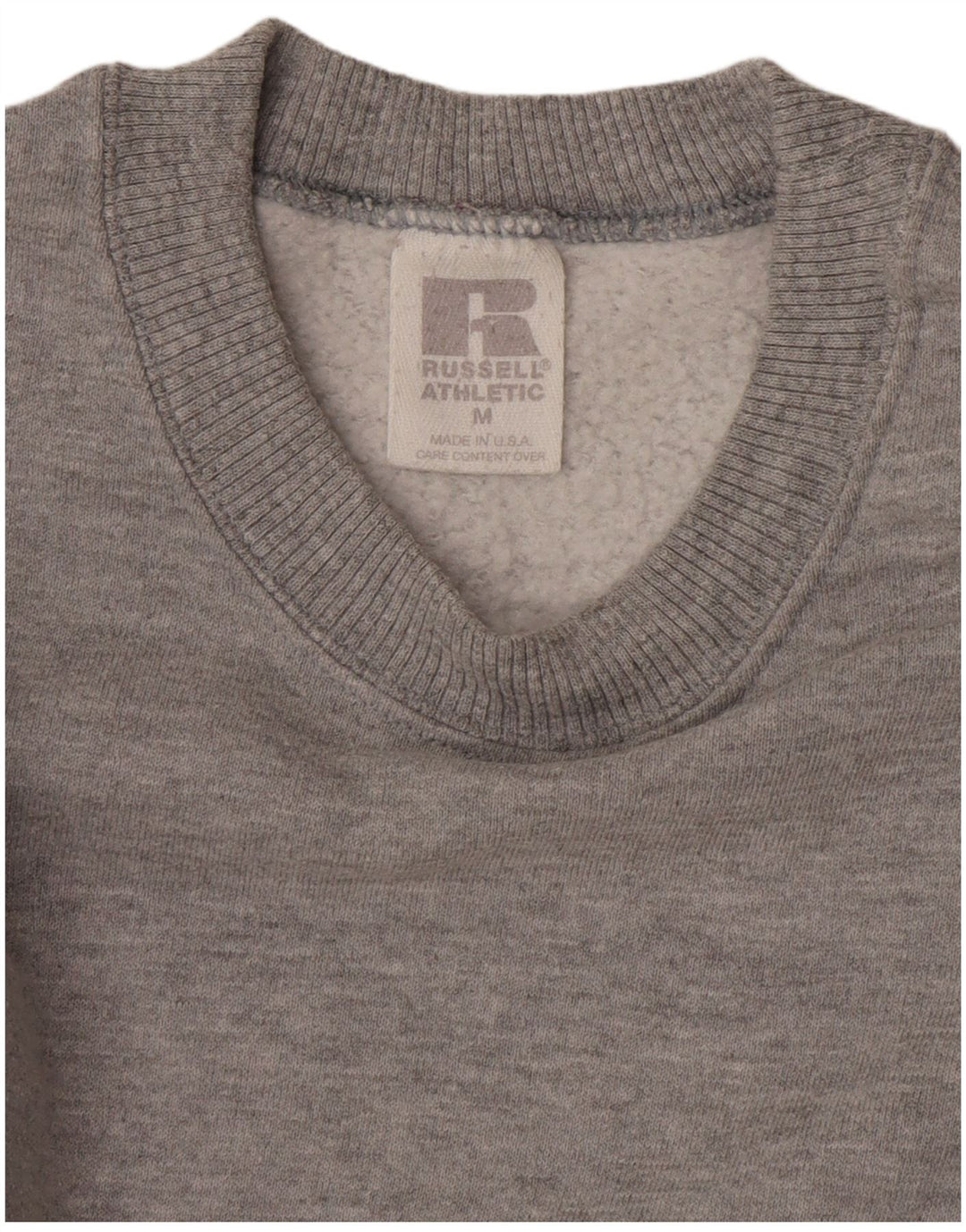 Felpa da uomo Russell Athletic, maglione, poliestere grigio medio