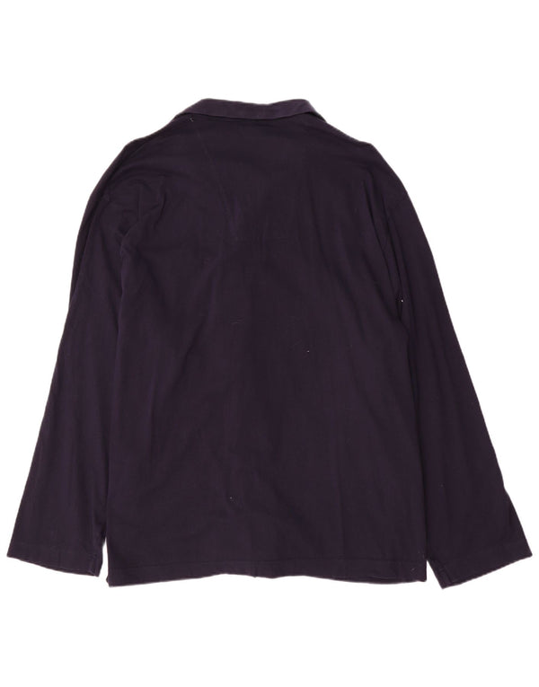 Camicia da uomo Marks & Spencer XL in cotone blu navy
