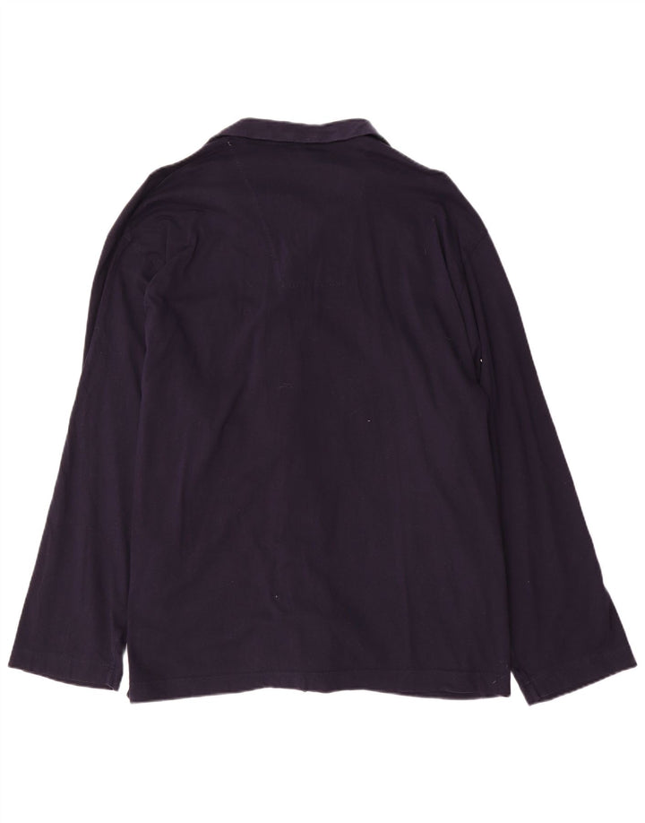 Camicia da uomo Marks & Spencer XL in cotone blu navy