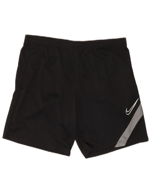 Pantaloncini sportivi Nike Dri Fit da uomo, colore nero medio, in poliestere color block