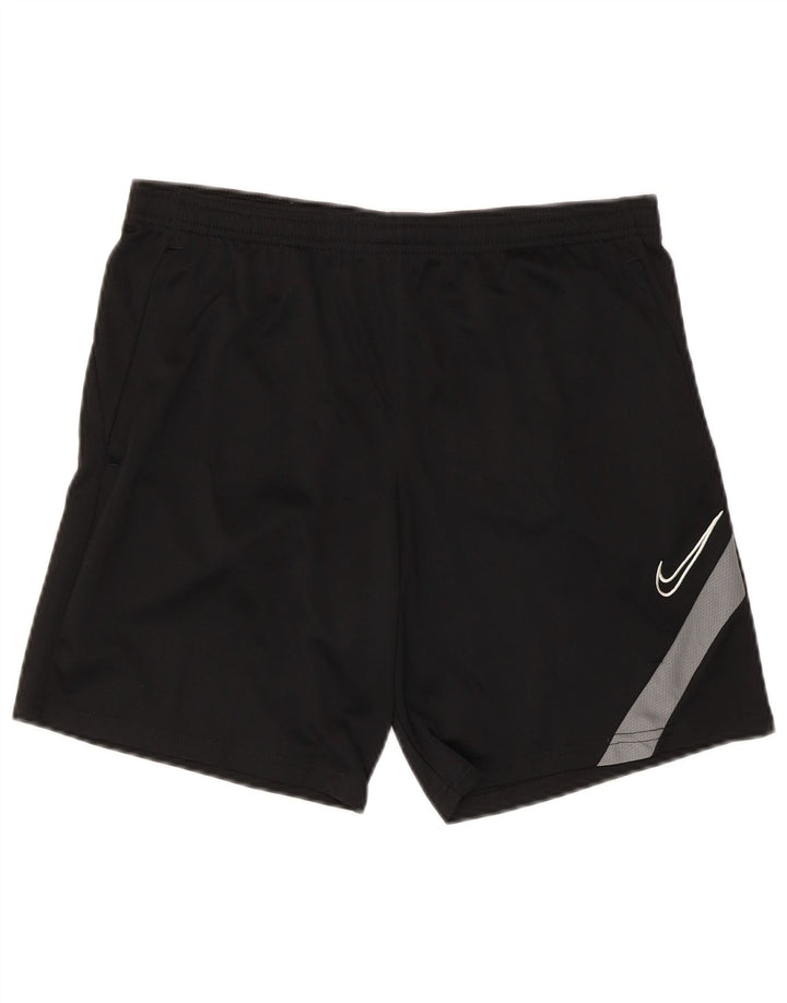 Pantaloncini sportivi Nike Dri Fit da uomo, colore nero medio, in poliestere color block
