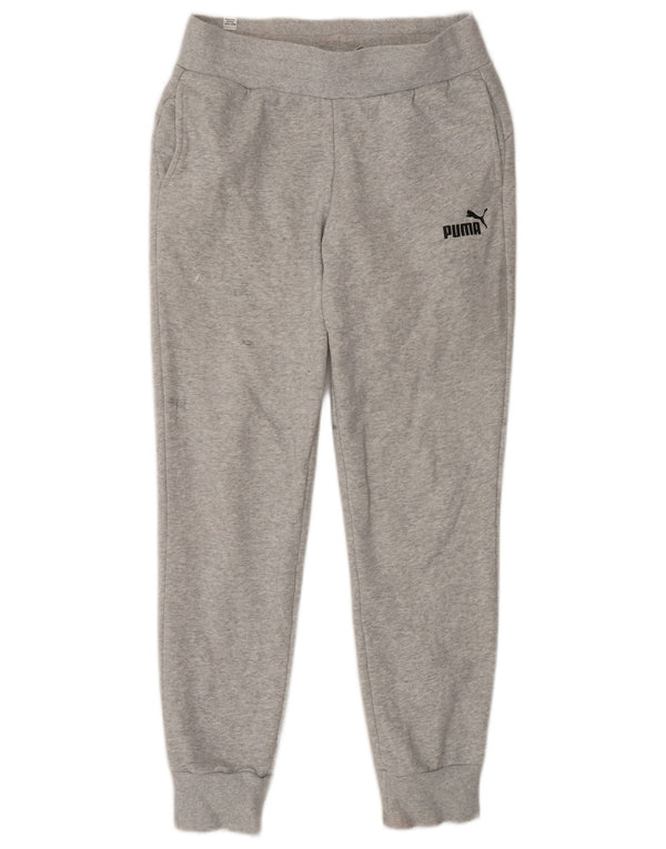 Pantaloni da tuta da donna Puma Joggers UK 10 Small Grigio Cotone