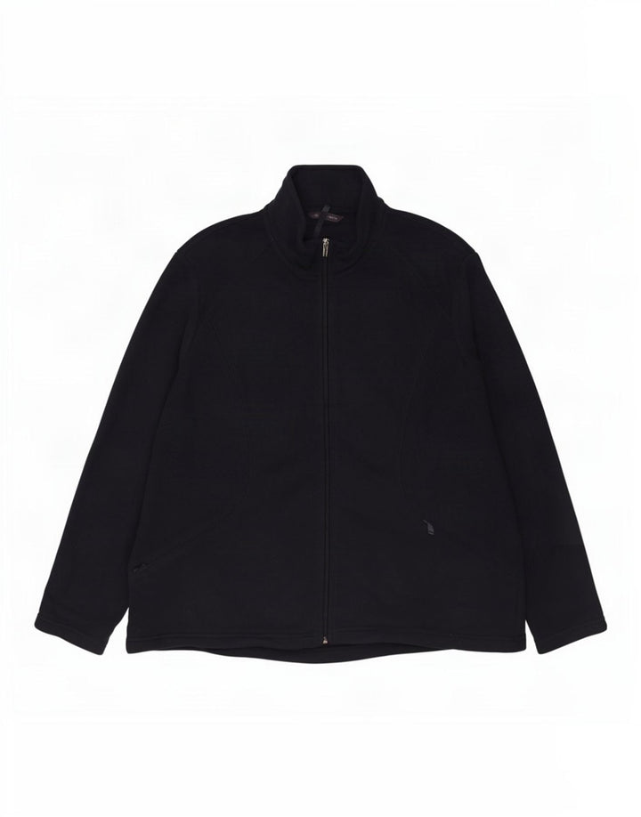 Giacca in pile da donna Marks & Spencer UK 20 2XL poliestere blu navy