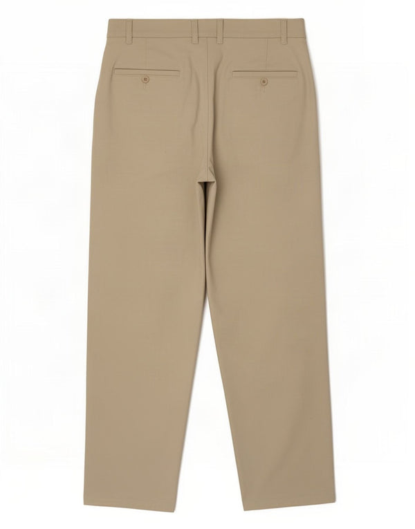 Pantaloni chino dritti da uomo vintage W38 L30 in cotone beige