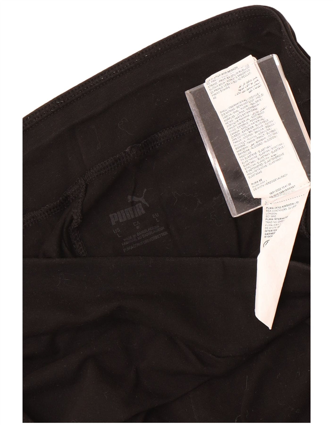Leggings Puma da donna UK 14 grandi in cotone nero