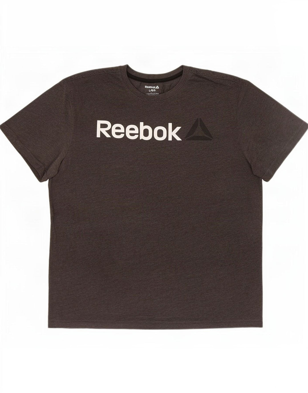 T-shirt grafica Reebok da uomo grande grigia