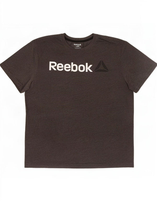 Reebok Mens Graphic T-Shirt Top Large Grey