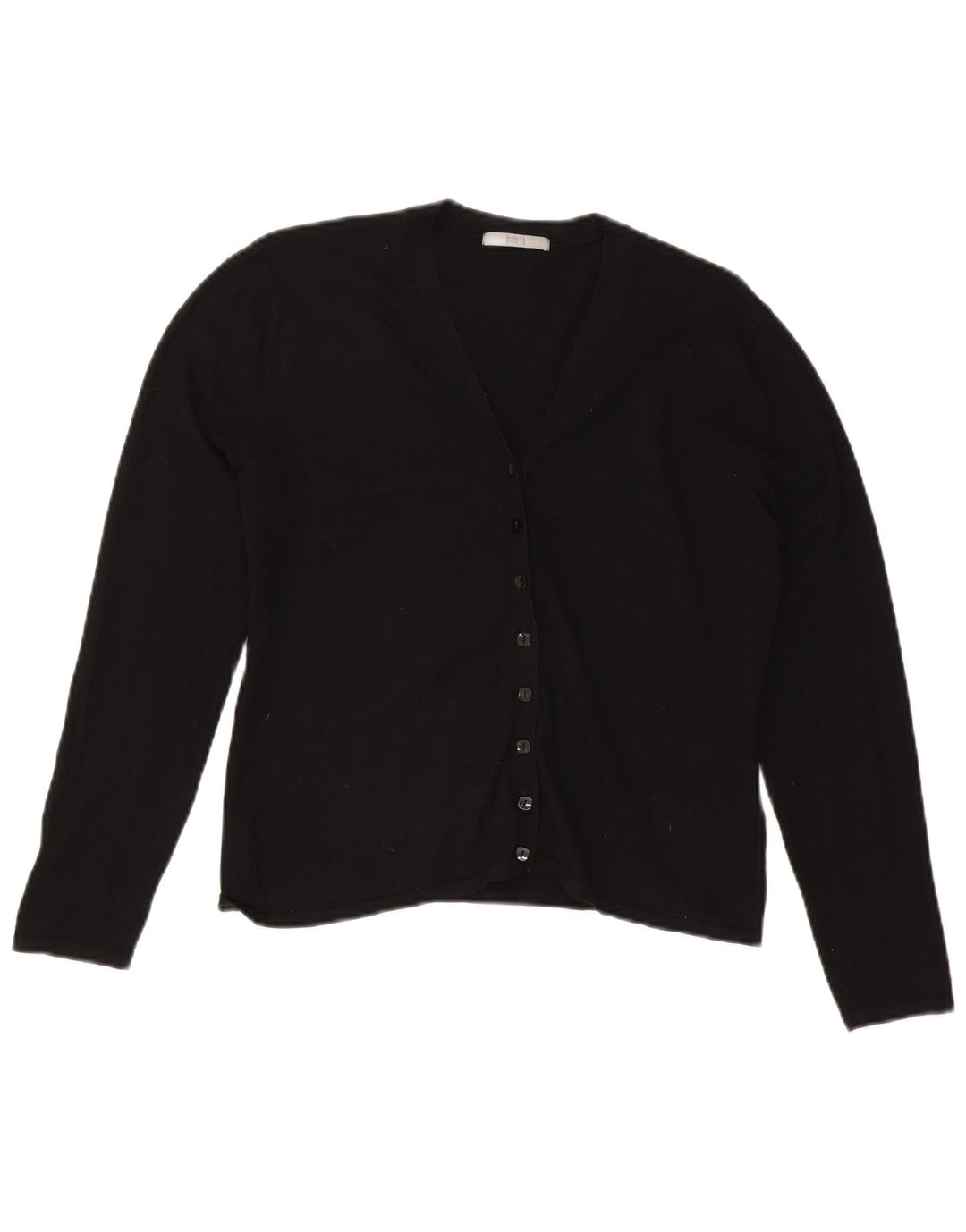 Maglione cardigan da donna Marks & Spencer UK 16 grande viscosa nera