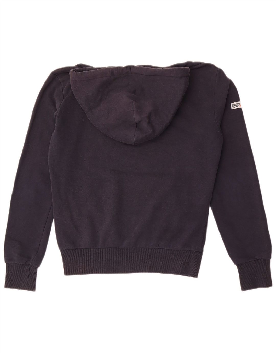 Maglione con cappuccio da uomo Superdry Small in cotone blu navy