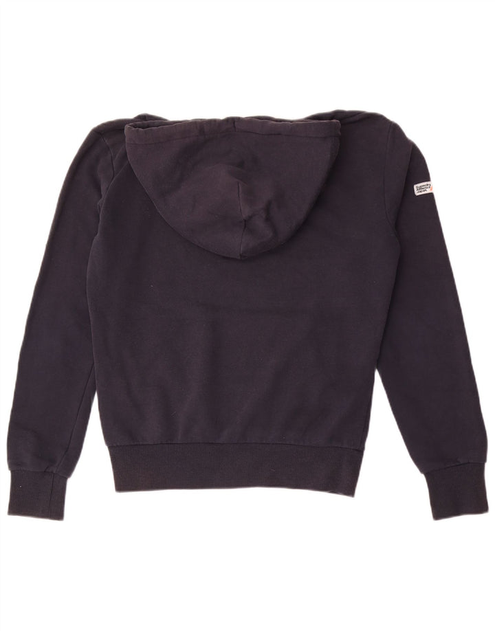 Maglione con cappuccio da uomo Superdry Small in cotone blu navy