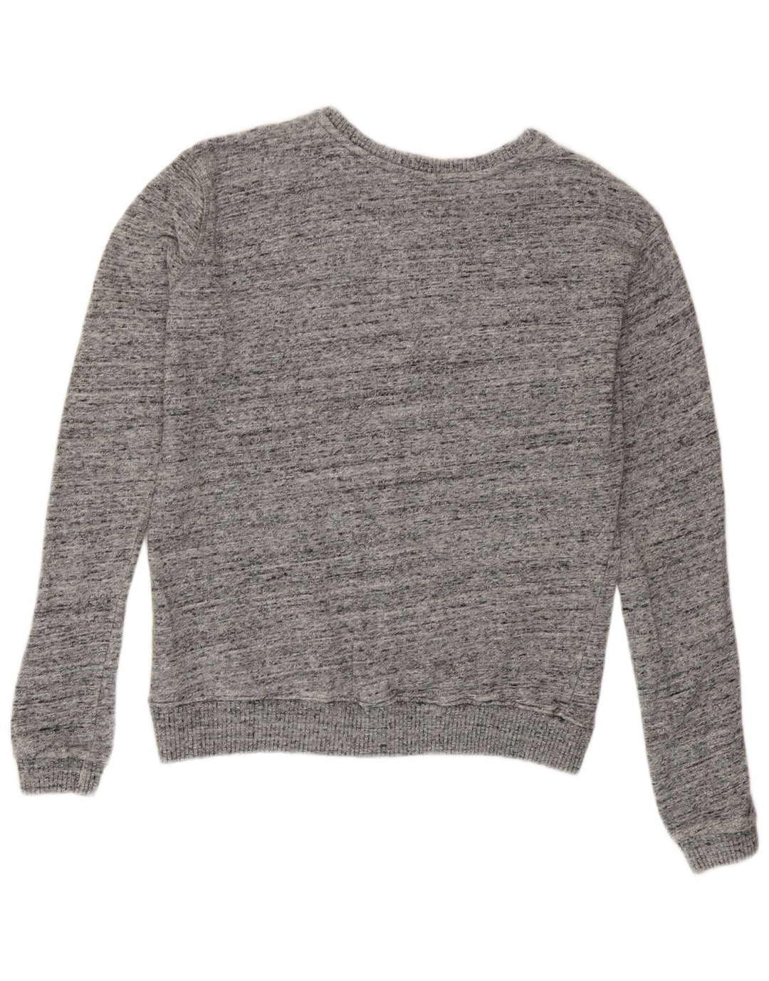 Felpa con grafica da donna Superdry Maglione UK 10 Small Grey Flecked
