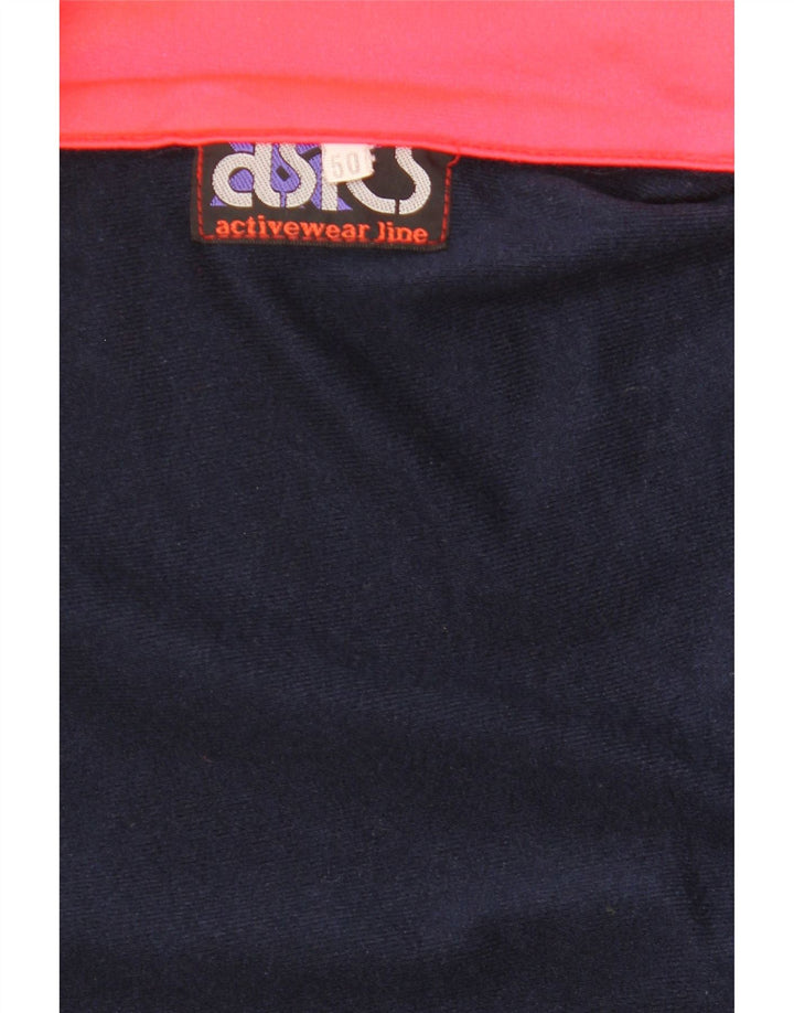 Giacca da tuta grafica ASICS da uomo IT 50 Medium Navy Blue Colourblock