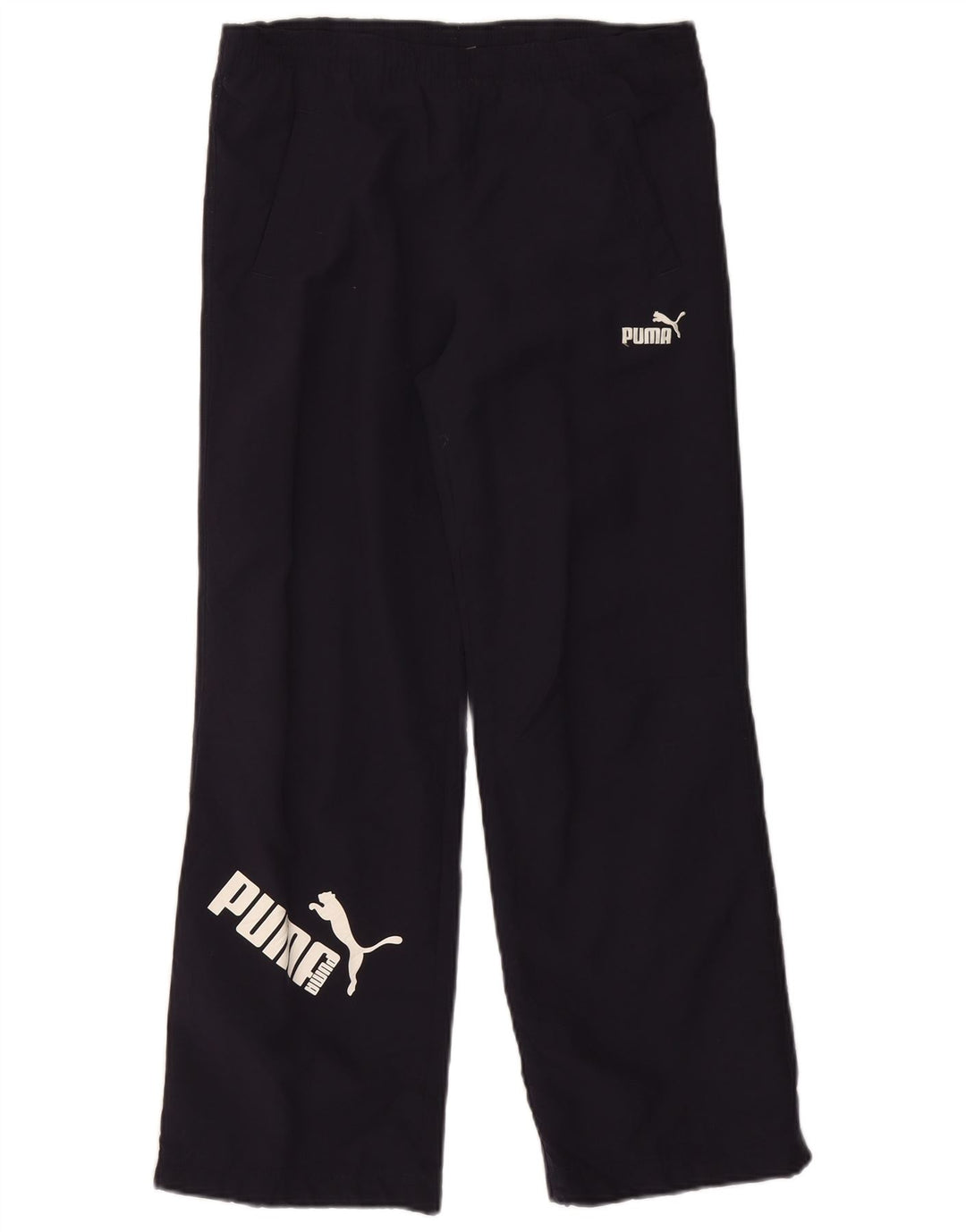 Pantaloni da tuta con grafica PUMA da ragazzo 11-12 anni in poliestere blu navy