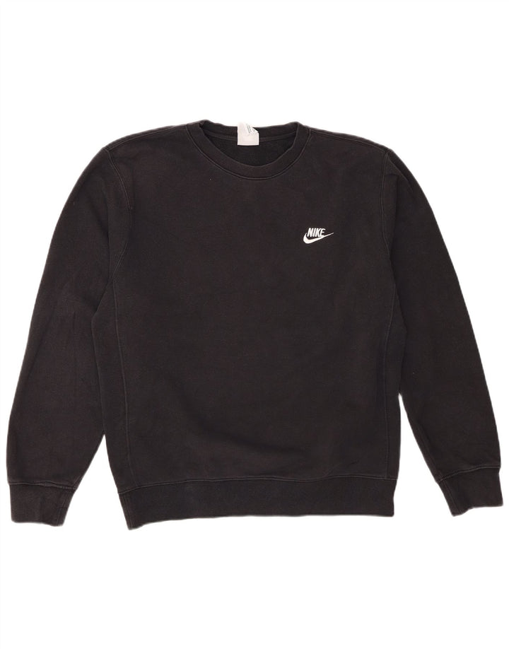 Felpa Nike Uomo Maglione Piccolo Cotone Nero