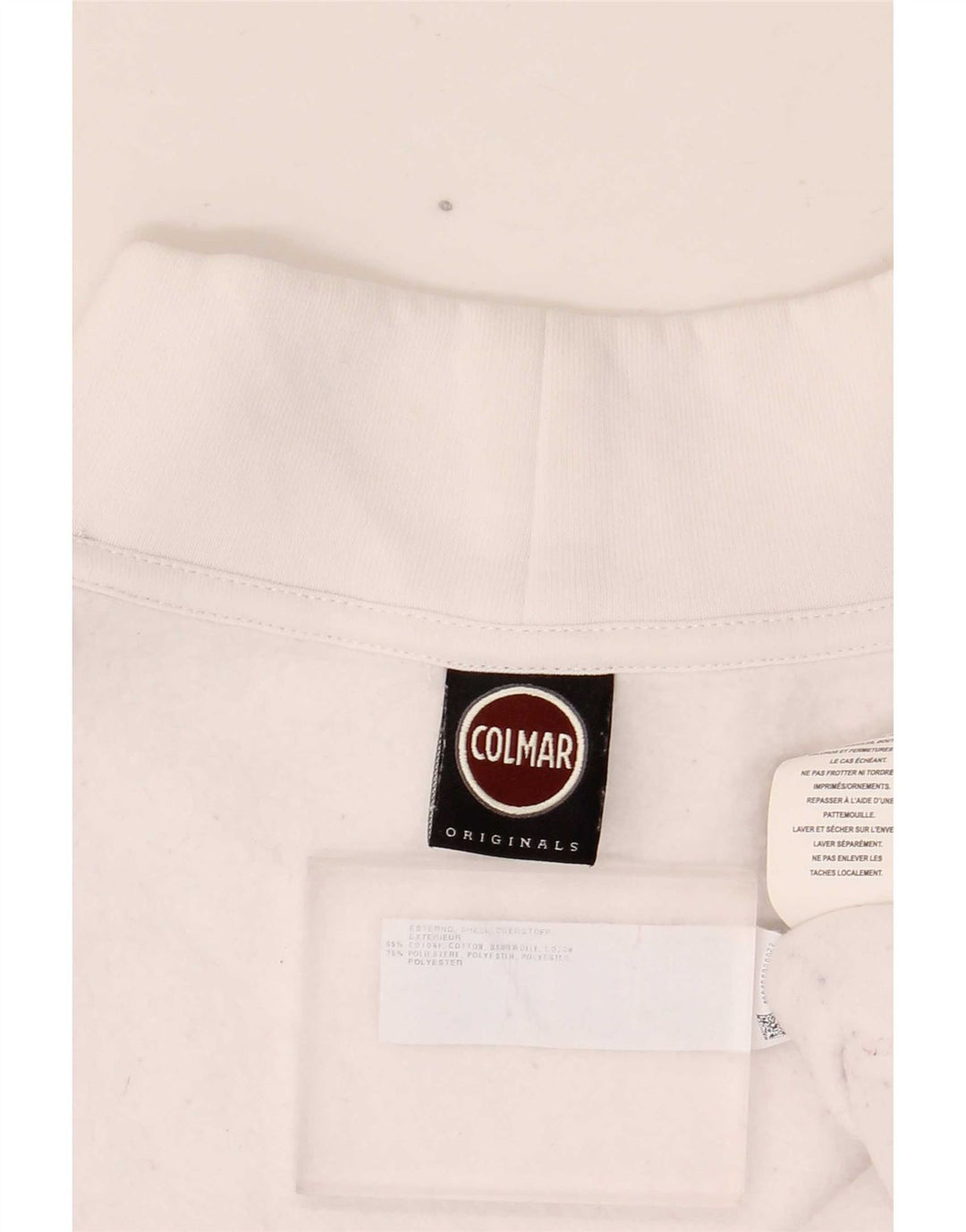 Felpa oversize da donna Colmar UK 10 piccola in cotone bianco