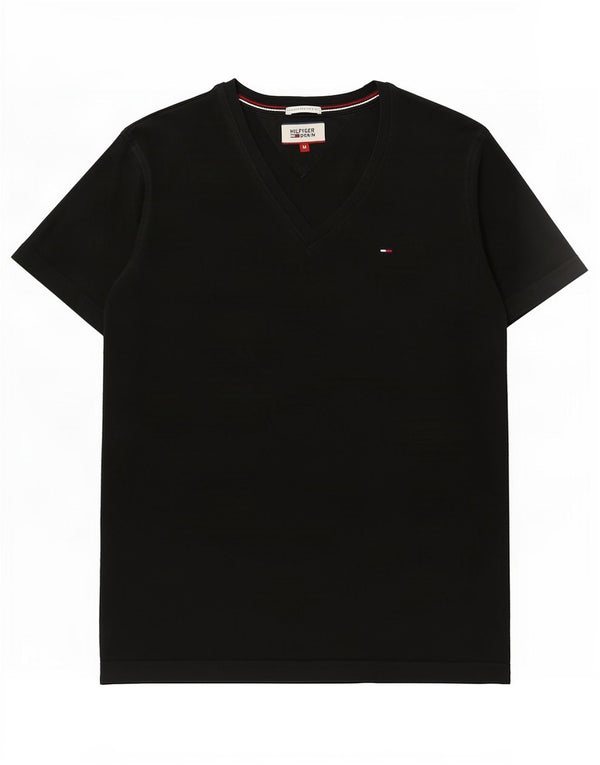 T-shirt da donna Tommy Hilfiger Top UK 12 cotone medio nero