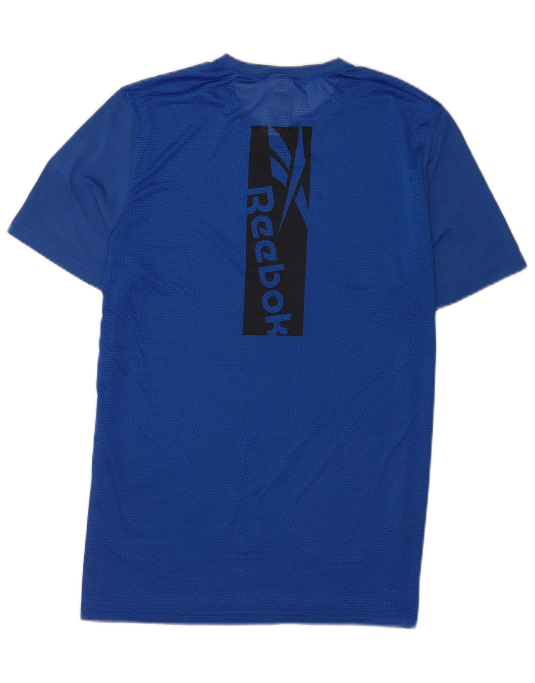 T-shirt grafica Reebok da uomo alta, grande, in nylon blu