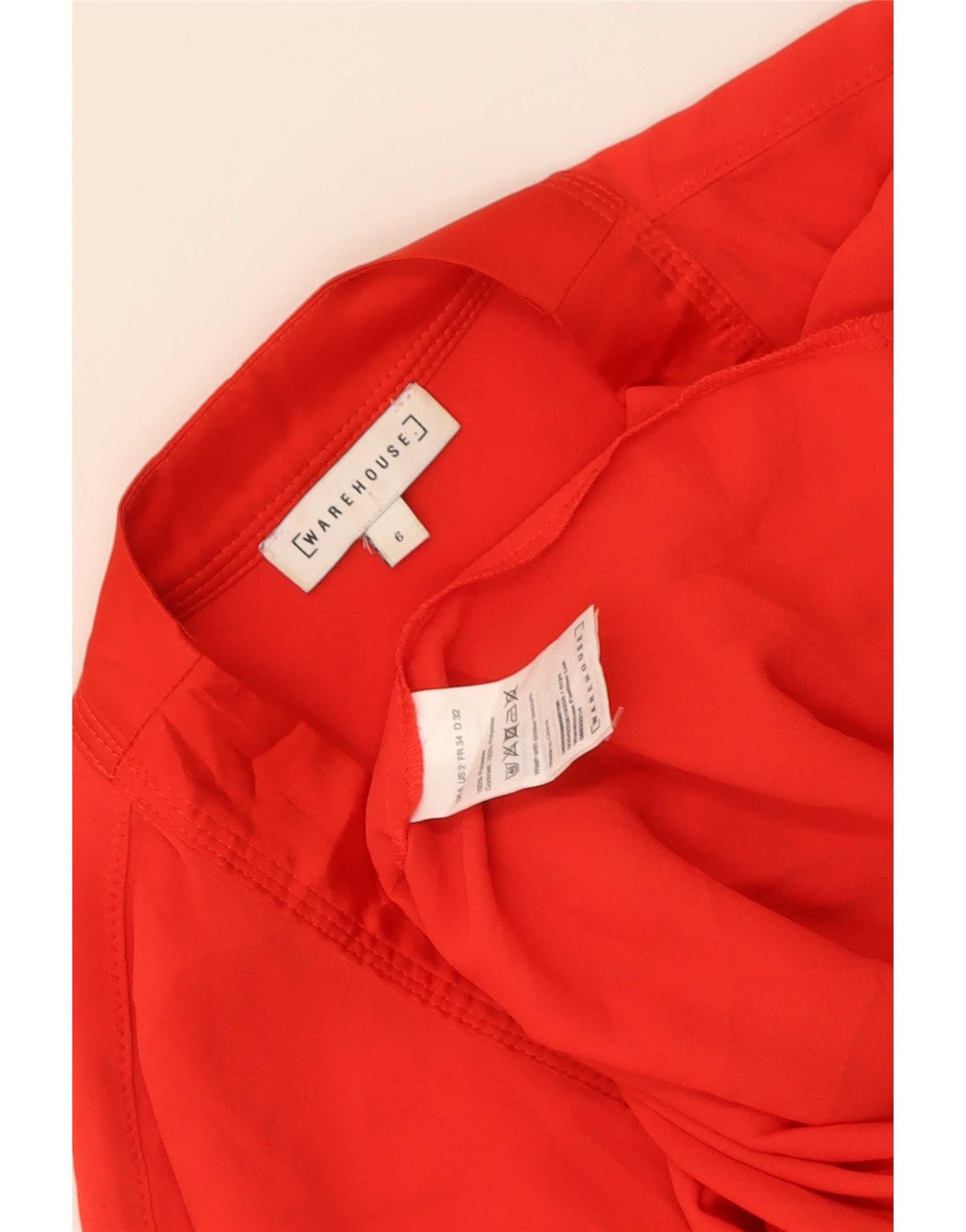 Camicetta da donna Warehouse Top UK 6 XS Poliestere rosso