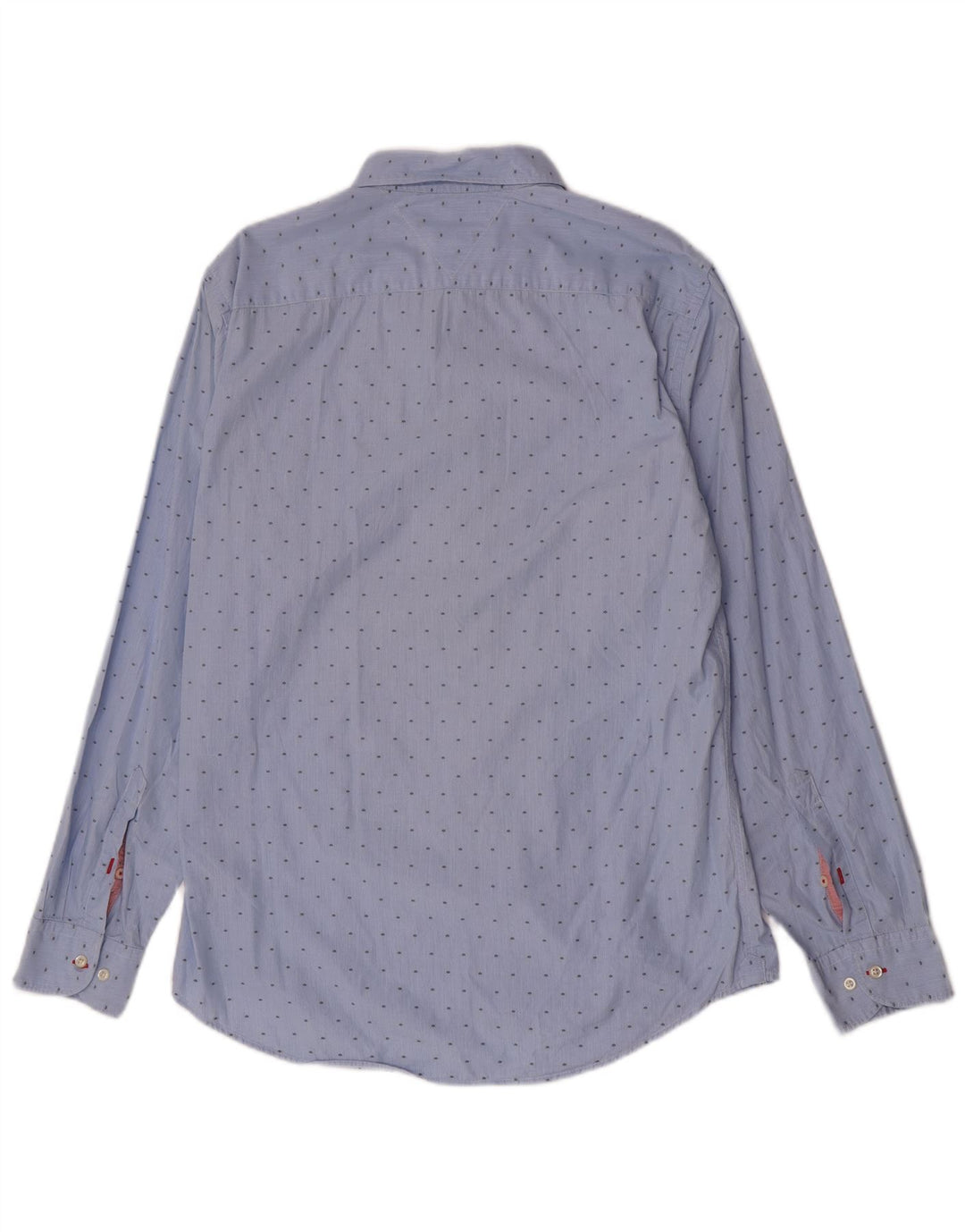 Camicia da uomo Tommy Hilfiger grande cotone gessato blu