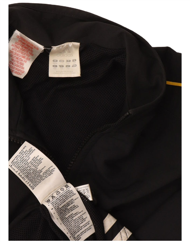 Giacca top della tuta da ragazzo ADIDAS 13-14 anni in poliestere nero