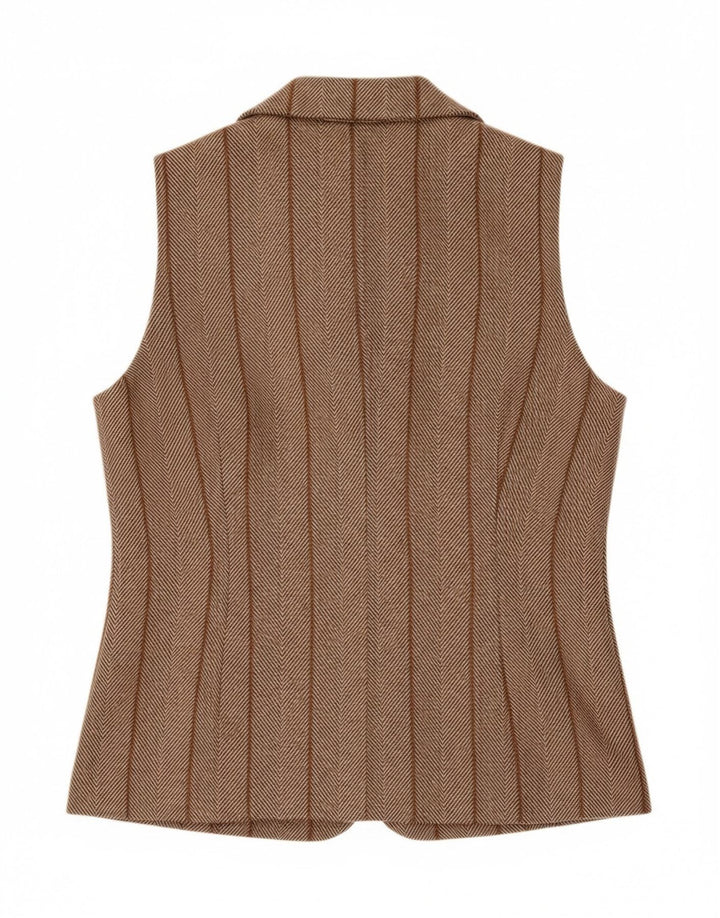 Gilet Donna Oliver IT 44 Lana Spinata Marrone Medio