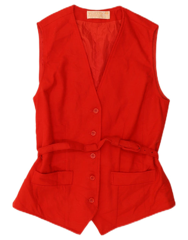 Gilet da donna Pendleton US 12 Large Rosso Lana Vergine