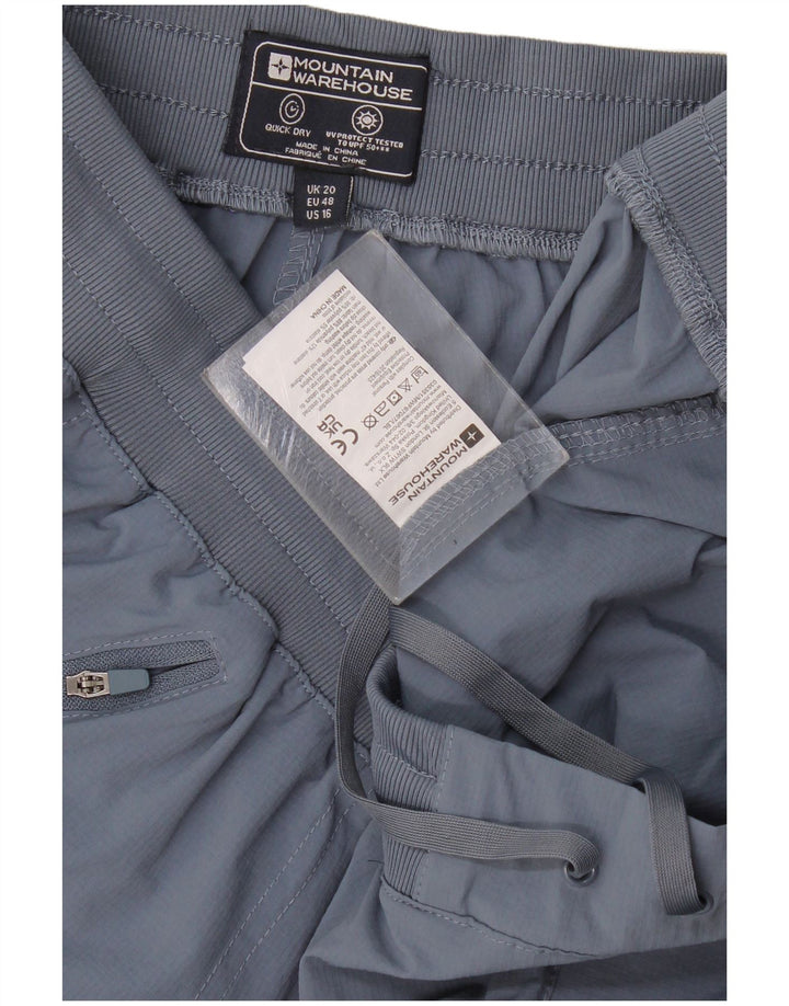 Pantaloncini casual da donna Mountain Warehouse UK 20 2XL W36 Blu Poliammide