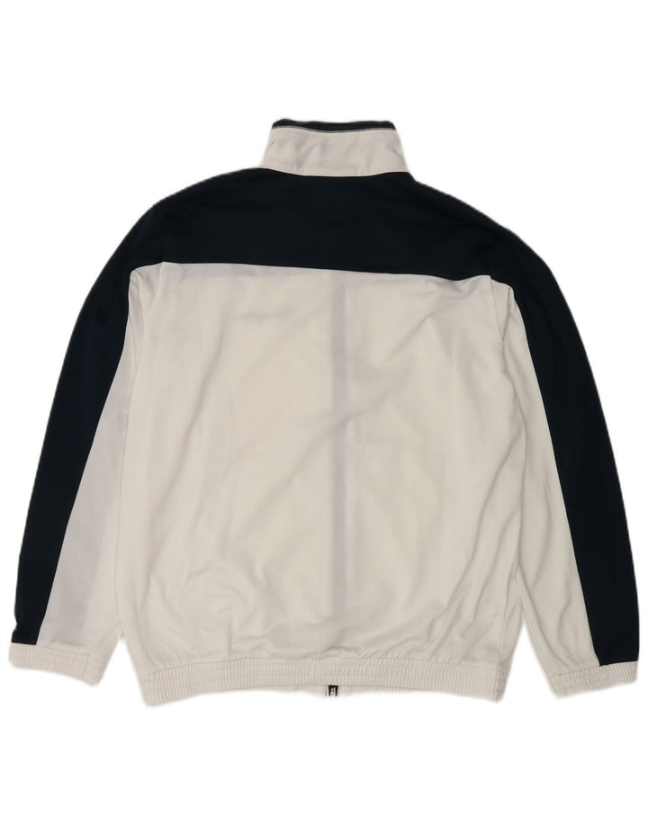 CHAMPION Boys Tracksuit Top Jacket 13-14 Years XL White Colourblock