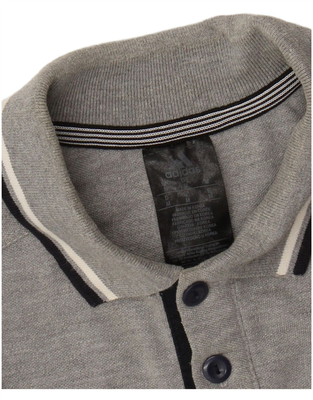 Polo ADIDAS Climacool da uomo di colore grigio medio