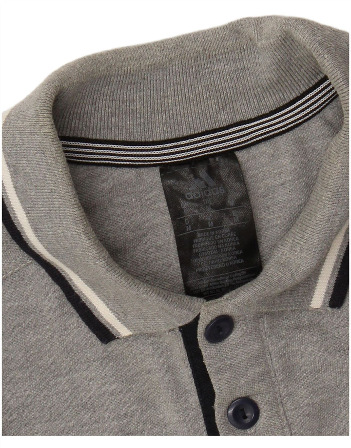 Polo ADIDAS Climacool da uomo di colore grigio medio