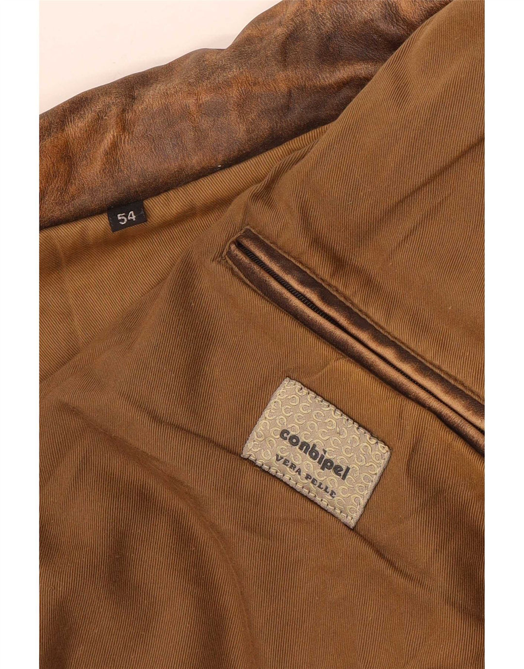 Giacca Pelle Uomo Conbipel IT 54 XL Marrone