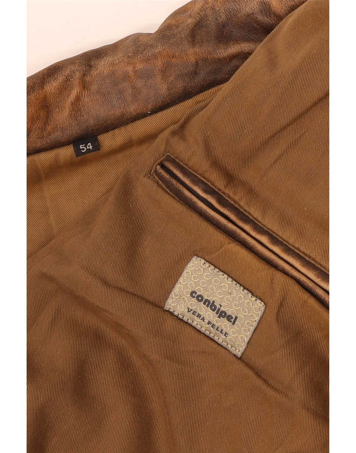Giacca Pelle Uomo Conbipel IT 54 XL Marrone