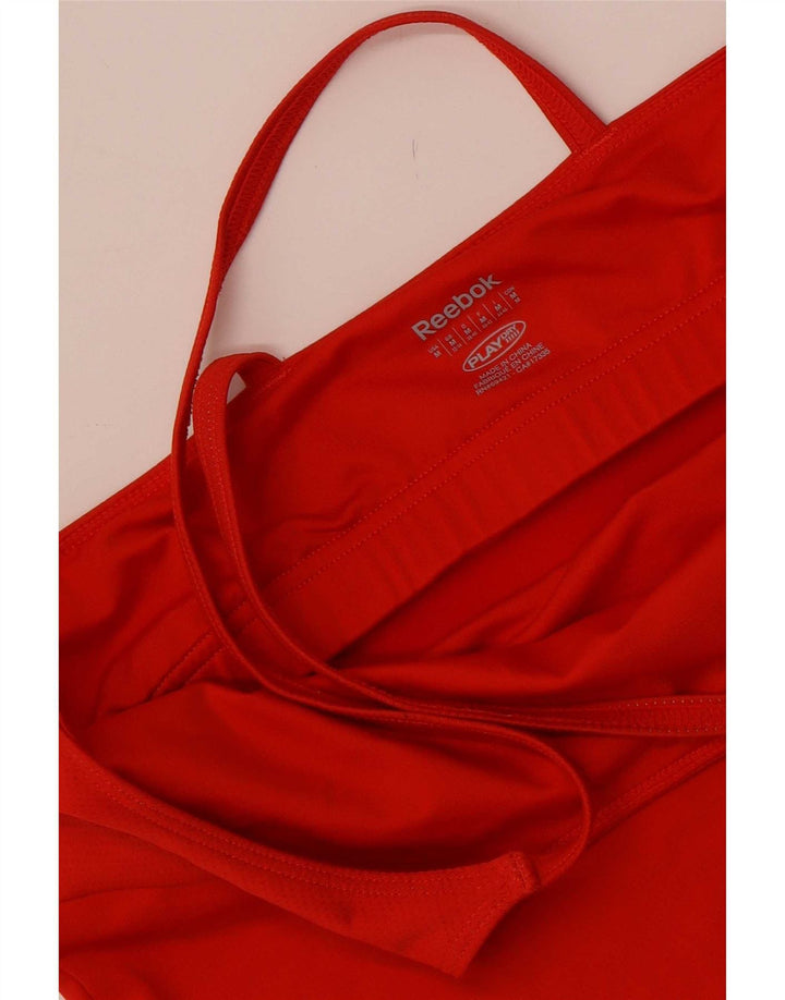 Canottiera Reebok da donna UK 12/14 arancione media
