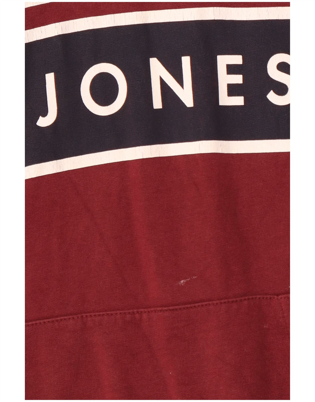 JACK & JONES Maglione con cappuccio grafico Core da uomo in cotone bordeaux medio