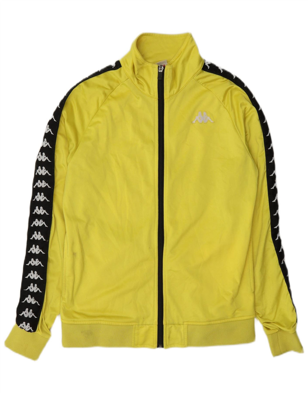 Giacca da tuta grafica da donna Kappa UK 14 Medium Yellow Colourblock