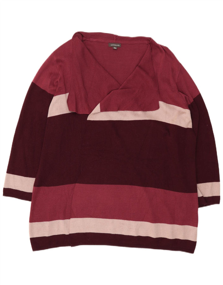 Maglione cardigan lungo da donna Marks & Spencer UK 18 XL multicolore