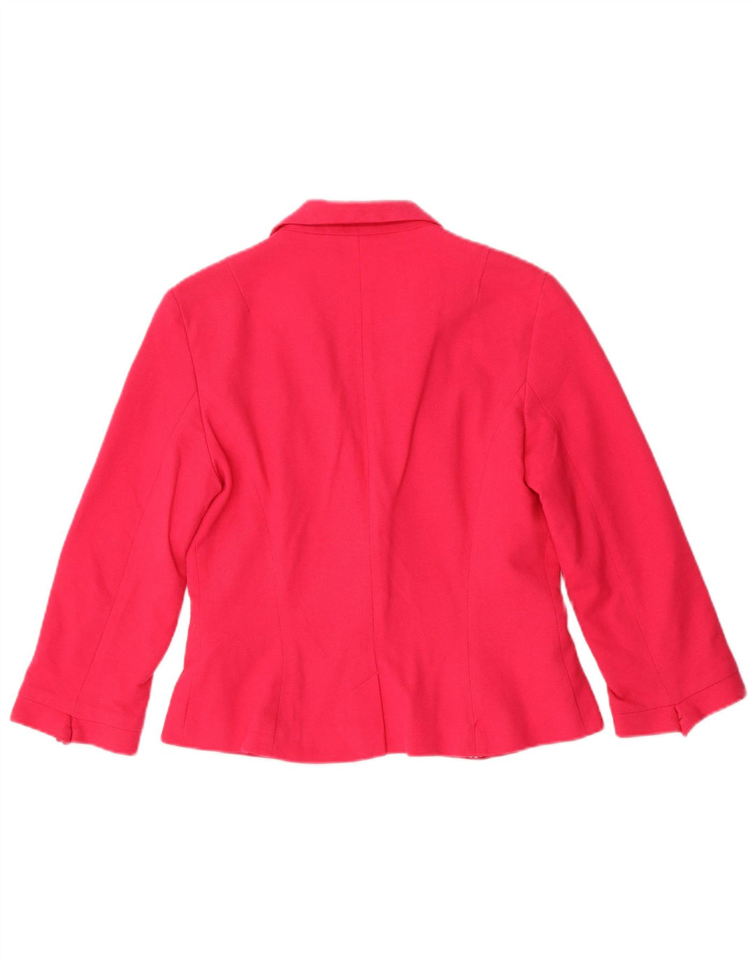 Giacca blazer corta a 1 bottone da donna Zara UK 14 grande cotone rosa