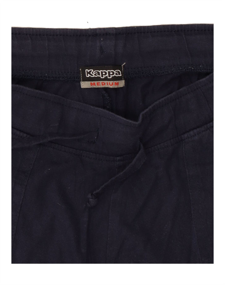 KAPPA Womens Sport Shorts UK 12 Medium Navy Blue Vintage Kappa and Second-Hand Kappa from Messina Hembry 
