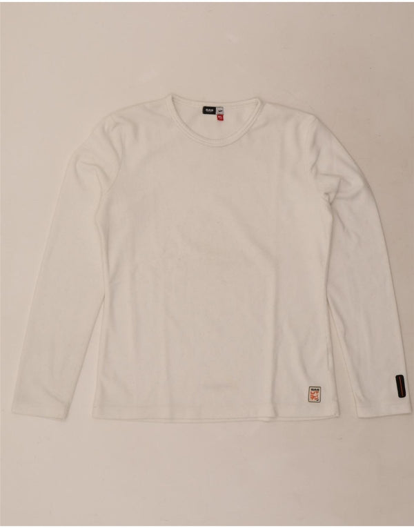Maglia a maniche lunghe da donna Gas UK 18 XL Poliestere bianco