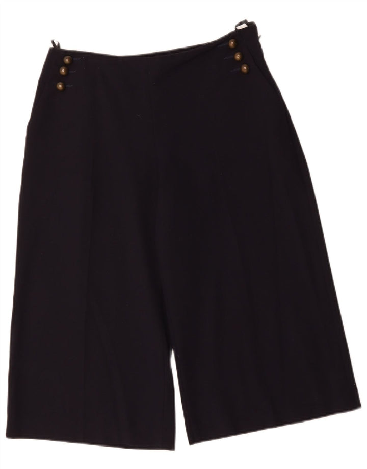 Bermuda da donna Marks & Spencer UK 10 Small W30 poliestere blu navy