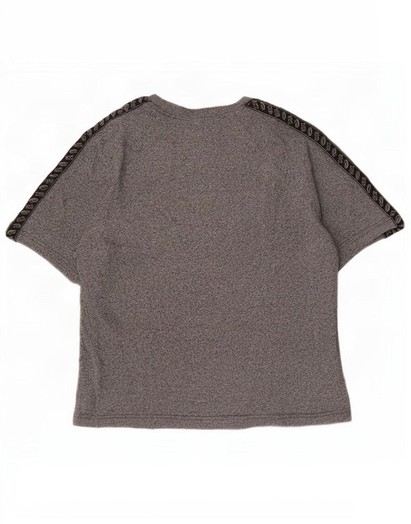 T-shirt grafica da uomo Asics in cotone mélange grigio medio