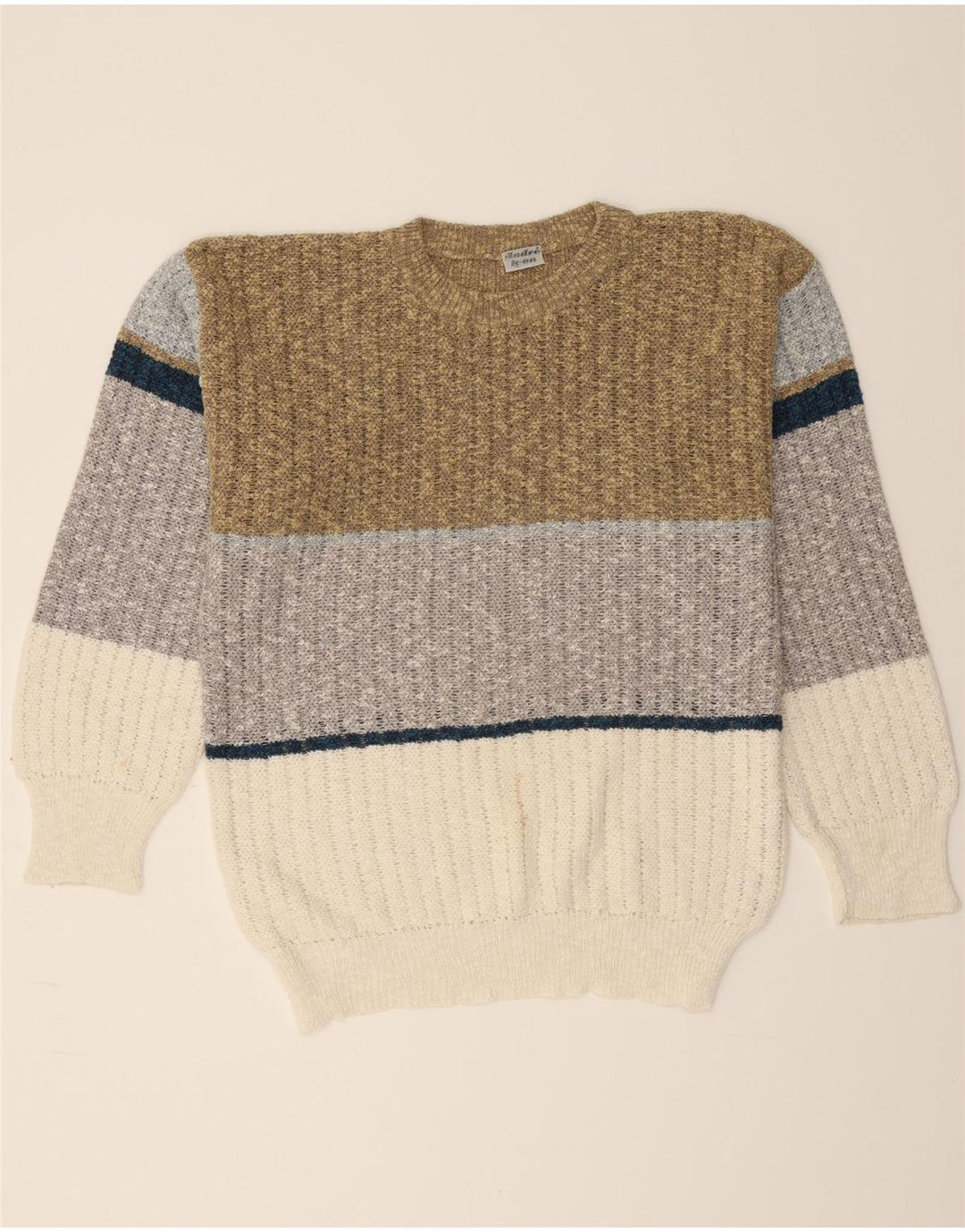 VINTAGE Womens Crew Neck Jumper Sweater UK 16 Large Multicoloured Vintage Vintage and Second-Hand Vintage from Messina Hembry 