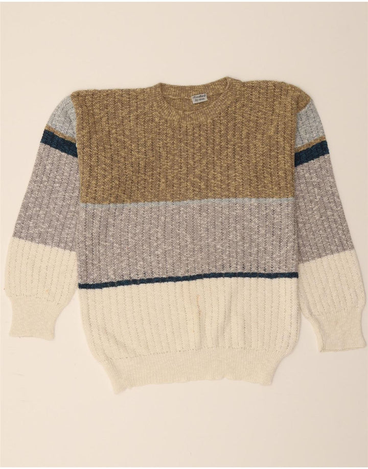 VINTAGE Womens Crew Neck Jumper Sweater UK 16 Large Multicoloured Vintage Vintage and Second-Hand Vintage from Messina Hembry 