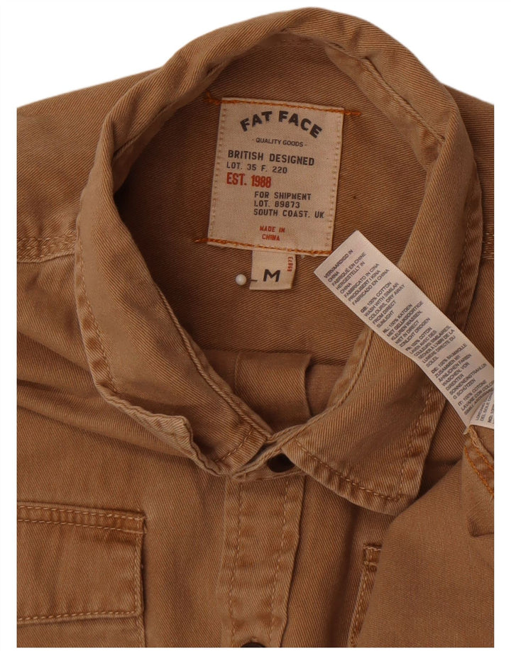 Camicia di jeans da uomo Fat Face in cotone marrone medio