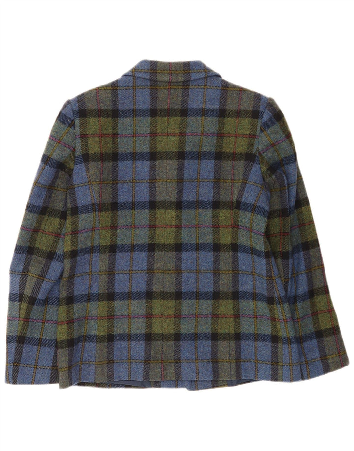 CLEMENT Giacca blazer da donna a 3 bottoni EU 38 medio a quadri multicolore