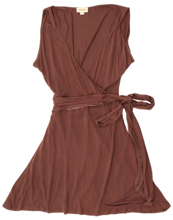 Abito a trapezio senza maniche da donna Diesel UK 6 XS Marrone
